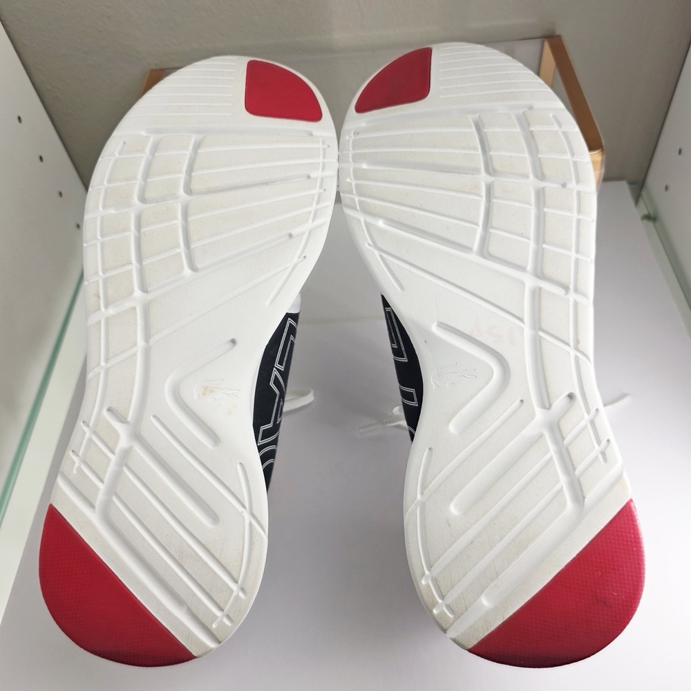 Lacoste Men Sneakers LT‎ FIT 119 White/Blue/Red 9.5 - Picture 10 of 11
